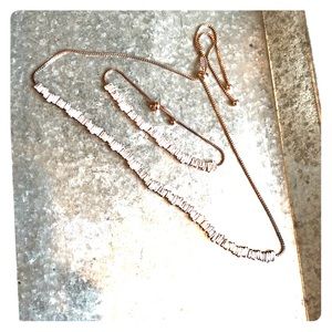 Choker necklace & Bracelet